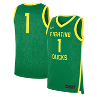 Green Oregon Ducks Road Replica Basketball Jersey