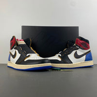 High Top Sneakers, Blue White Black Colorway, Lace Up Design, Casual Gift for Sneaker Fans