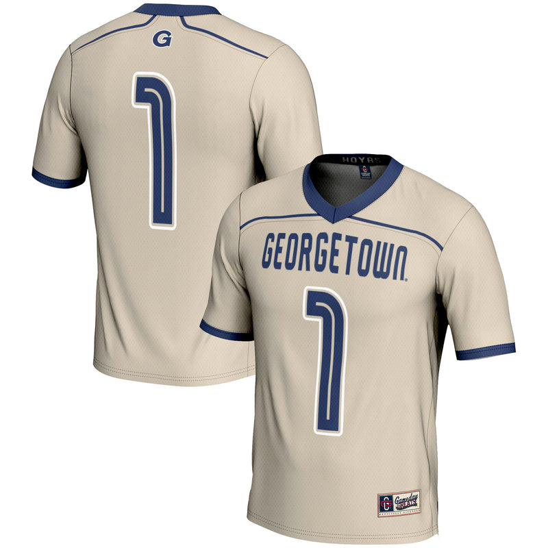 Georgetown Hoyas #1 Lightweight Lacrosse Jersey - Gray