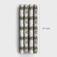 Dirt Bike Holiday Gift Wrap Roll, Motocross Christmas Wrapping Paper, Xmas Tree Motorcycle Present Wrap, Biker Winter Wrapping Paper
