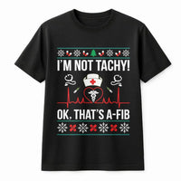 Medical Heartbeat Pun Shirt, Nurse Christmas T-Shirt, Adorable Nurse Holiday Graphic Tee, Nursing Student Tee, Healthcare Worker Nurse Present