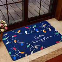 Custom Family Name Noel Doormat, Personalized Christmas Doormat, Holiday Welcome Mat, Winter Entryway Decor, Xmas Housewarming Present