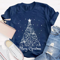 Sheet Music Holiday Tree T-Shirt, Music Teacher Christmas Shirt, Musical Notes Graphic Tee, Choir Director Christmas Present Shirt