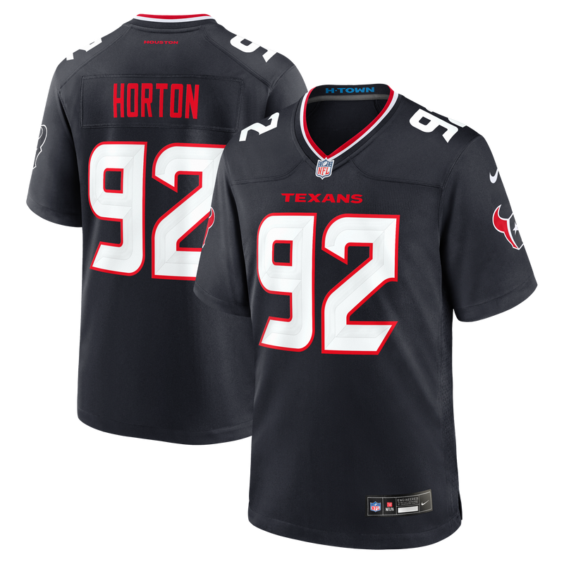 Houston Texans Dylan Horton Navy Team Game Jersey