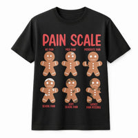 Humorous Christmas Nurse Shirt, Pain Scale Gingerbread Shirt, Medical Humor Gingerbread Graphic Shirt, Hospital RN Tee, Holiday Nurse Present