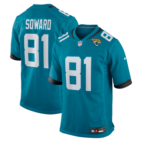 Jacksonville Jaguars R. Jay Soward Teal Retired Player Team Game Jersey