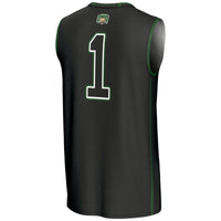 #1 Ohio Bobcats Lightweight Basketball Jersey - Black