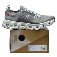 Low Top Sneakers, Gray Colorway, Lace Up Design, Casual Gift for Sneaker Fans