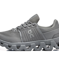 Low Top Sneakers, Gray Colorway, Lace Up Design, Casual Gift for Sneaker Fans