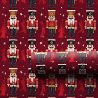Red Soldier Holiday Gift Wrap, Nutcracker Christmas Wrapping Paper, Nutcracker Ballet Wrapping Paper, Traditional Xmas Gift Wrapping Paper