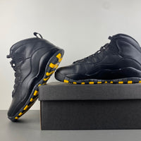Retro Low Top Sneakers, Black Yellow Colorway, Lace Up Design, Casual Gift for Sneaker Fans