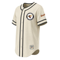 Baltimore Orioles Natural Throwback Fashion Jersey