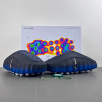 Slides, Blue Black Colorway, Slip On Design, Casual Gift for Shoe Lovers