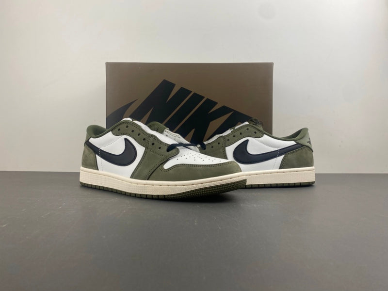 Retro Low Top Sneakers, Olive Green Colorway, Reverse Hook Design, Lace Up Design, Casual Gift for Sneaker Fans