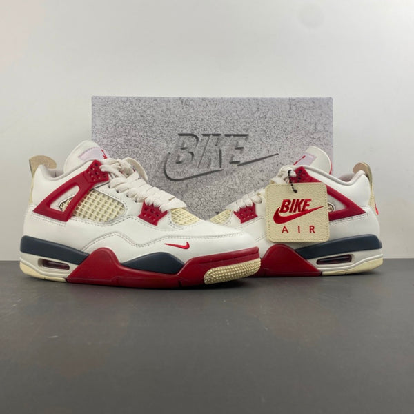 Low Top Sneakers, White Black Red Colorway, Lace Up Design, Casual Gift for Sneaker Fans