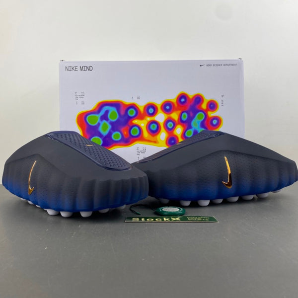 Slides, Blue Black Colorway, Slip On Design, Casual Gift for Shoe Lovers