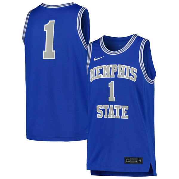 Royal Memphis Tigers Replica Basketball Jersey