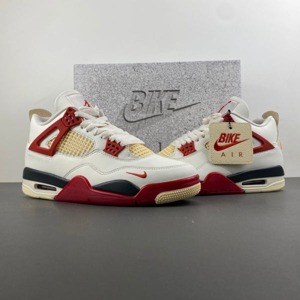 Low Top Sneakers, White Black Red Colorway, Lace Up Design, Casual Gift for Sneaker Fans