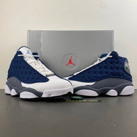 Low Top Sneakers, Blue White Gray Colorway, Lace Up Design, Casual Gift for Sneaker Fans