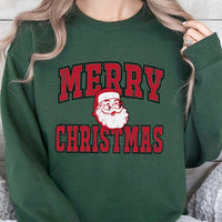 Retro Santa Graphic Sweatshirt, Merry Christmas Santa Sweatshirt, Distressed Santa Claus Sweatshirt, Vintage Holiday Crewneck, Xmas Present