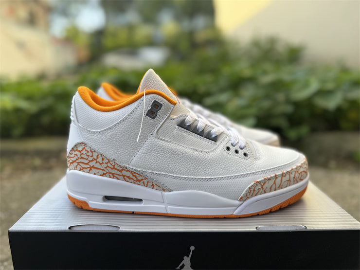 Retro Low Top Sneakers, White Orange Colorway, Lace Up Design, Casual Gift for Sneaker Fans
