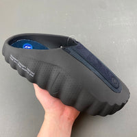 Slides, Blue Black Colorway, Slip On Design, Casual Gift for Shoe Lovers