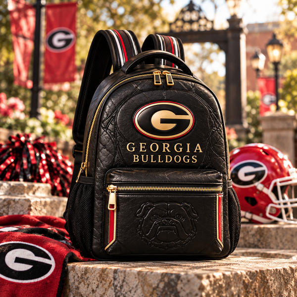 UGA - Oval Emblem, Crimson Line and Quiet Restraint - main