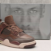 Mid Top Sneakers, Brown Colorway, Lace Up Design, Casual Gift for Sneaker Fans
