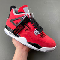 Mid Top Sneakers, Red Black Colorway, Lace Up Design, Casual Gift for Sneaker Fans