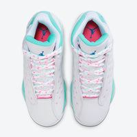 Basketball Shoes, White Green Colorway, Lace Up Design, Casual Gift for Shoe Lovers