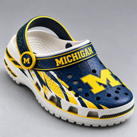 MICH Block M - Navy and Maize Statement Clogs