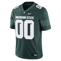 Michigan State Spartans Custom Football Game Jersey - Green
