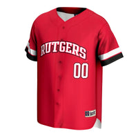 Rutgers Scarlet Knights NIL Pick-A-Player Lightweight Baseball Jersey - Scarlet