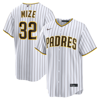 San Diego Padres Casey Mize White Home Replica Jersey