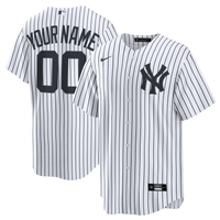 New York Yankees White Home Stadium Custom Jersey