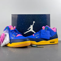 Low Top Sneakers, Royal Blue Green Pink Colorway, Lace Up Design, Casual Gift for Sneaker Fans