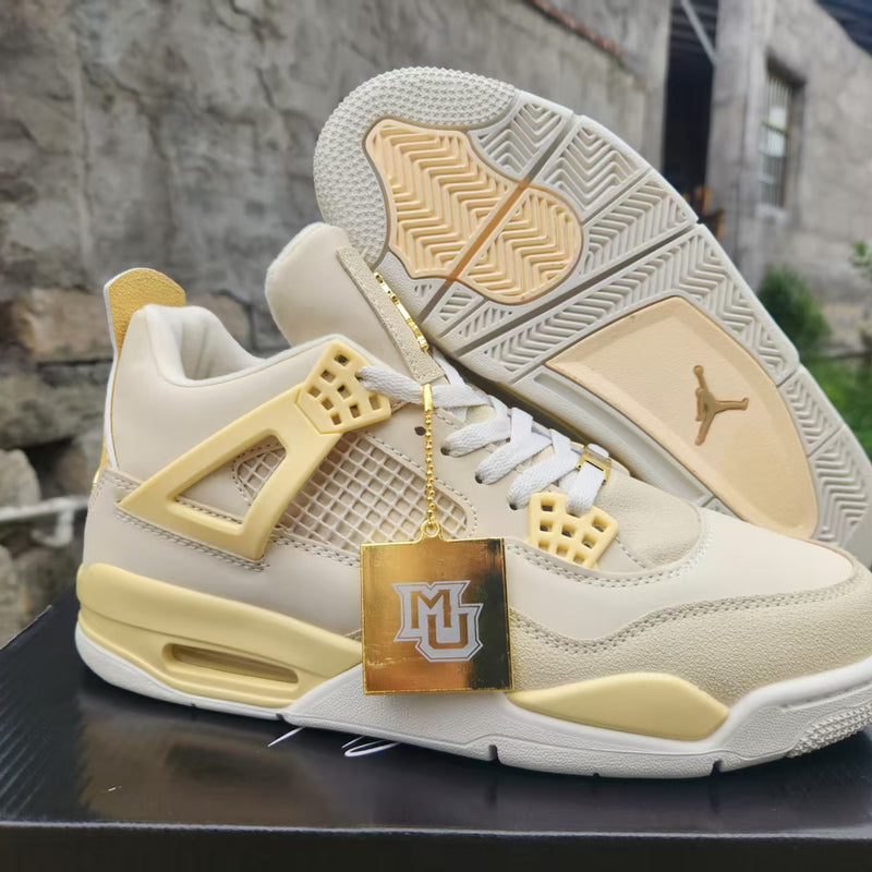 Mid Top Sneakers, Yellow Colorway, Lace Up Design, Casual Gift for Sneaker Fans
