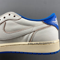 Low Top Sneakers, Blue White Colorway, Reverse Hook Design, Lace Up Design, Casual Gift for Sneaker Fans