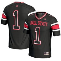 #1 Ball State Cardinals Endzone Football Jersey - Black