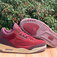 Mid Top Sneakers, Red Beige Colorway, Lace Up Design, Casual Gift for Sneaker Fans