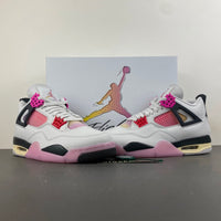 Retro Low Top Sneakers, White Black Pink Colorway, Lace Up Design, Casual Gift for Sneaker Fans