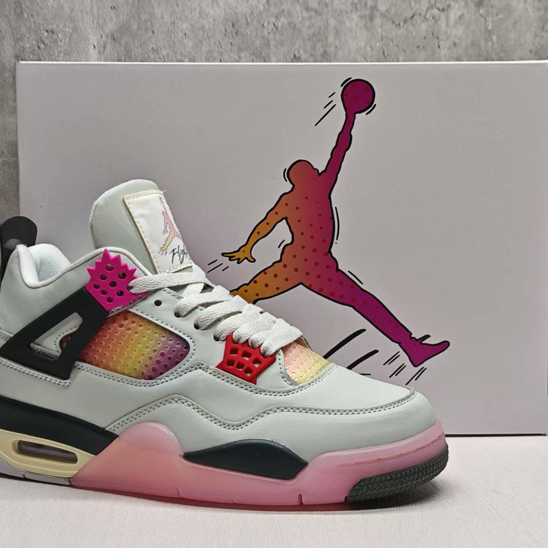 Mid Top Sneakers, Pink Colorway, Lace Up Design, Casual Gift for Sneaker Fans