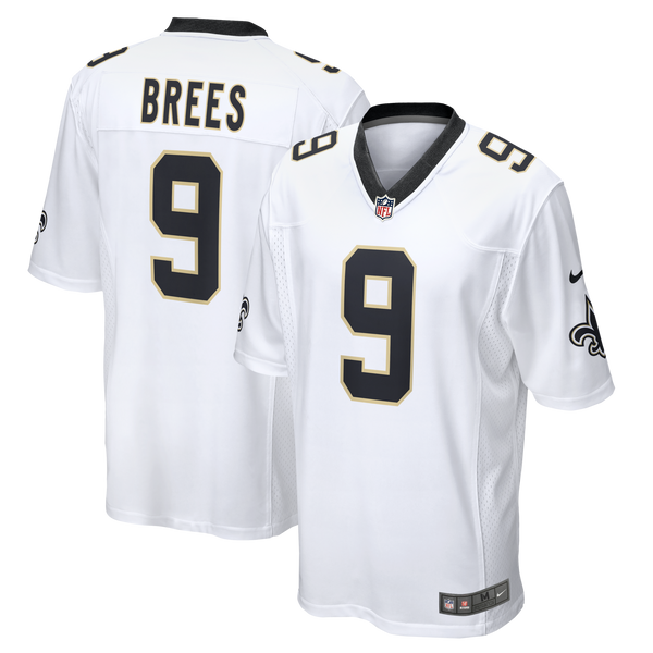 New Orleans Saints Drew Brees White Game Jersey