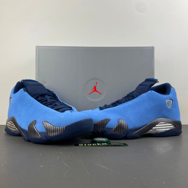 Retro Basketball Shoes, Blue Black Colorway, Lace Up Design, Casual Gift for Shoe Lovers