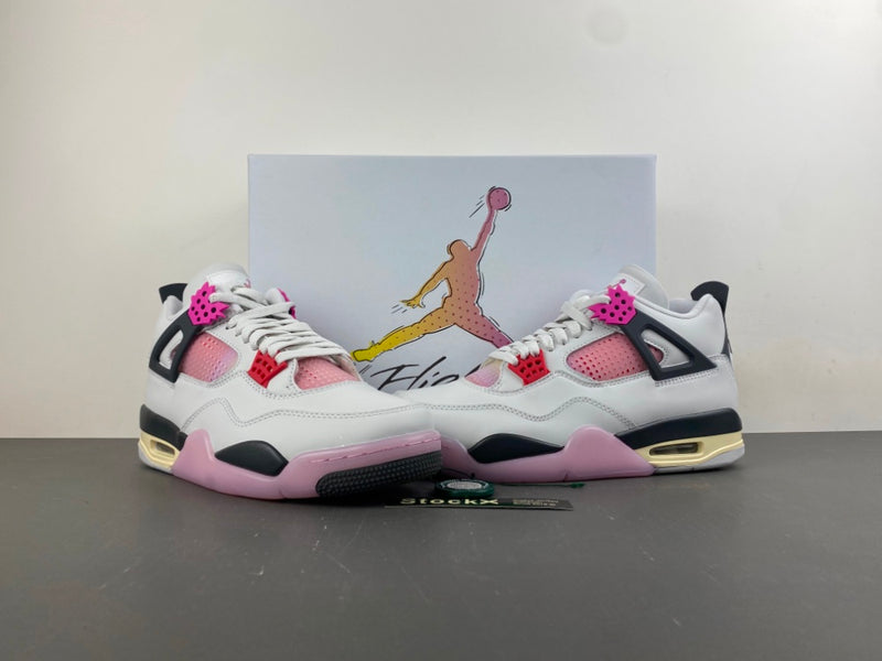 Retro Low Top Sneakers, White Black Pink Colorway, Lace Up Design, Casual Gift for Sneaker Fans