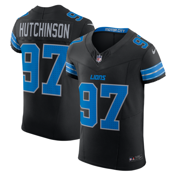Detroit Lions Aidan Hutchinson Black Alternate Elite Jersey