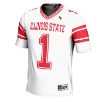 #1 Illinois State Redbirds Football Jersey – White