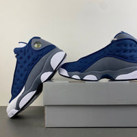 Low Top Sneakers, Blue White Gray Colorway, Lace Up Design, Casual Gift for Sneaker Fans