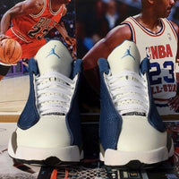Sneakers, Blue White Gray Colorway, Lace Up Design, Casual Gift for Sneaker Fans