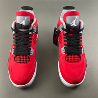 Mid Top Sneakers, Red Colorway, Lace Up Design, Casual Gift for Sneaker Fans